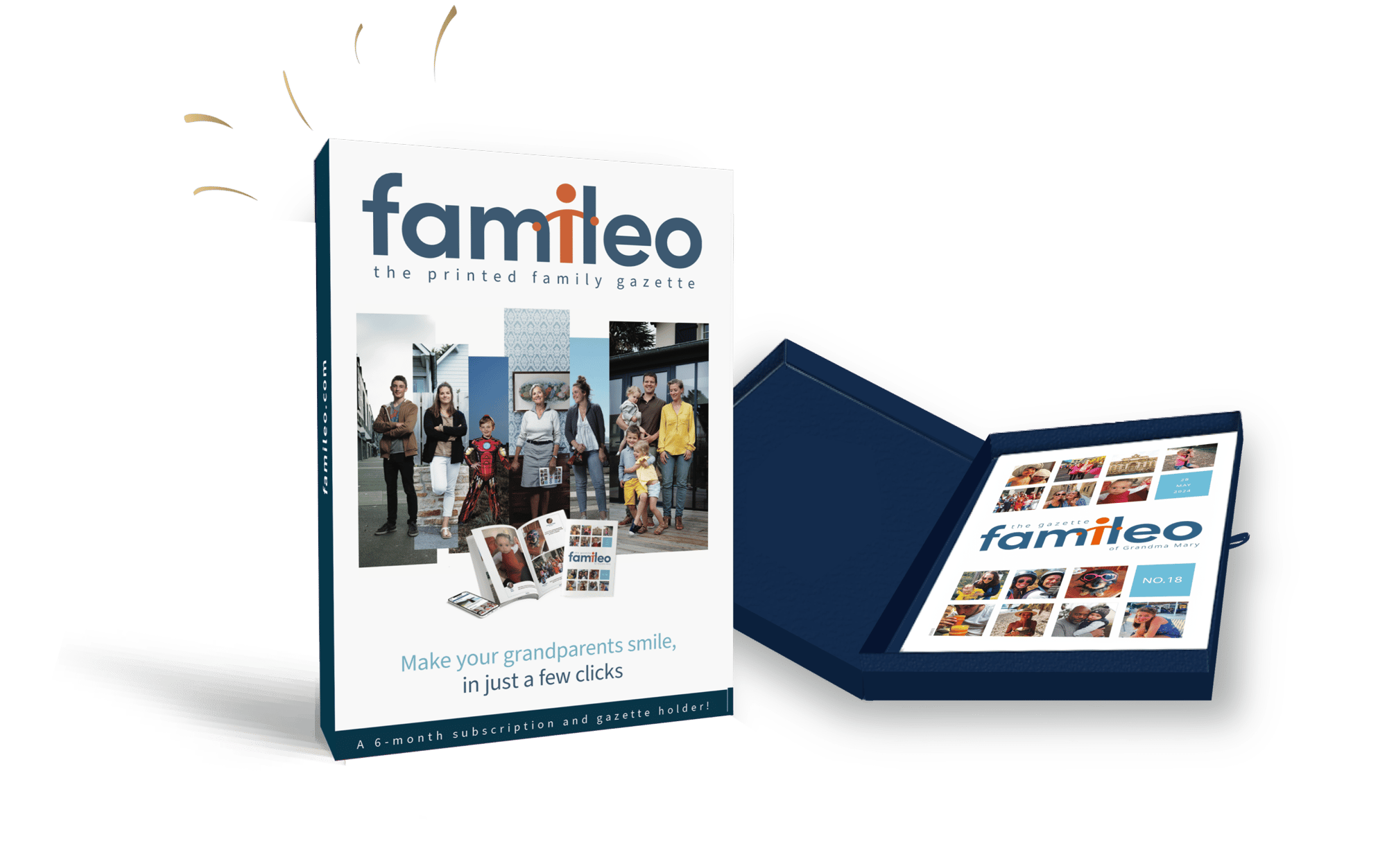 6 month Famileo gift subscription for your parents and grand-parents 6 month Famileo gift subscription for your parents and grand-parents