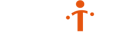 Logo Famileo (blanc et orange)